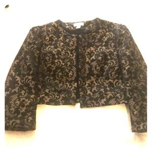 Loft gold and black brocade jacket. Great holidays